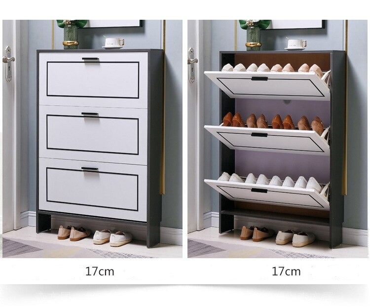 Shoe Cabinet Light Space Saving Nordic Large Capacity Cabinet Ultra Thin Storage Shoe Rack Organizer Schuhschränke Furniture