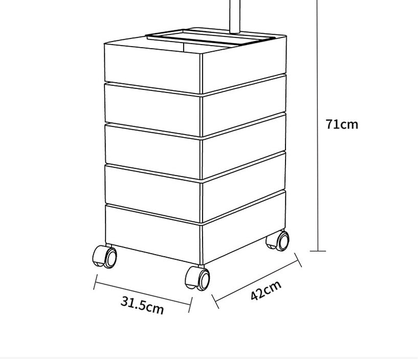 Bedside Cabinet Bedroom Bedside Nachttisch 360 Rotating Storage Nightstands