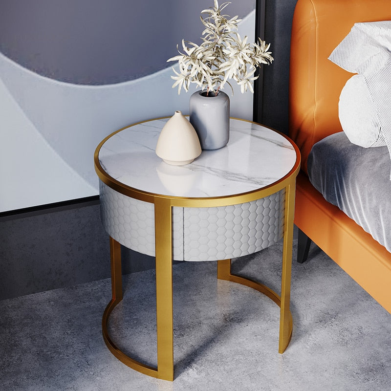 Bedside Cabinet Bedroom Bedside Nachttisch Modern Round Nightstands