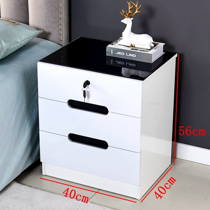 Luxury Smart Bedside Cabinet Bedroom Nightstands Bedside Nachttisch