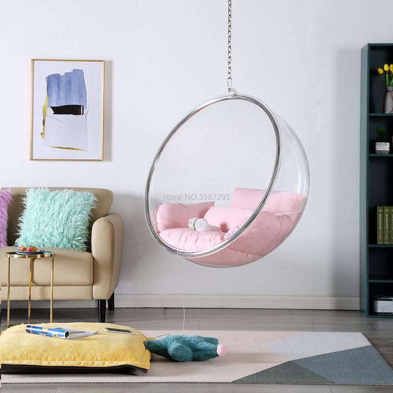 Ghost Chair Hanging Ball Space Stühle Glass Ball Hängesessel Hanging Transparent Bubble Chairs