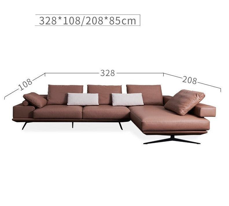 Sofa Italian Minimalist Leather Sofa Simple Modern Living Room Imperial Sofas