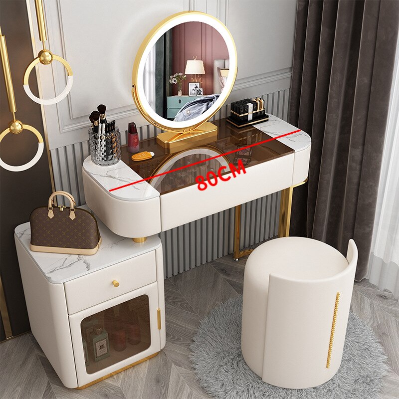 Bedroom Vanities Luxury Modern Schminktisch Set Solid Wood Dressing Table Set