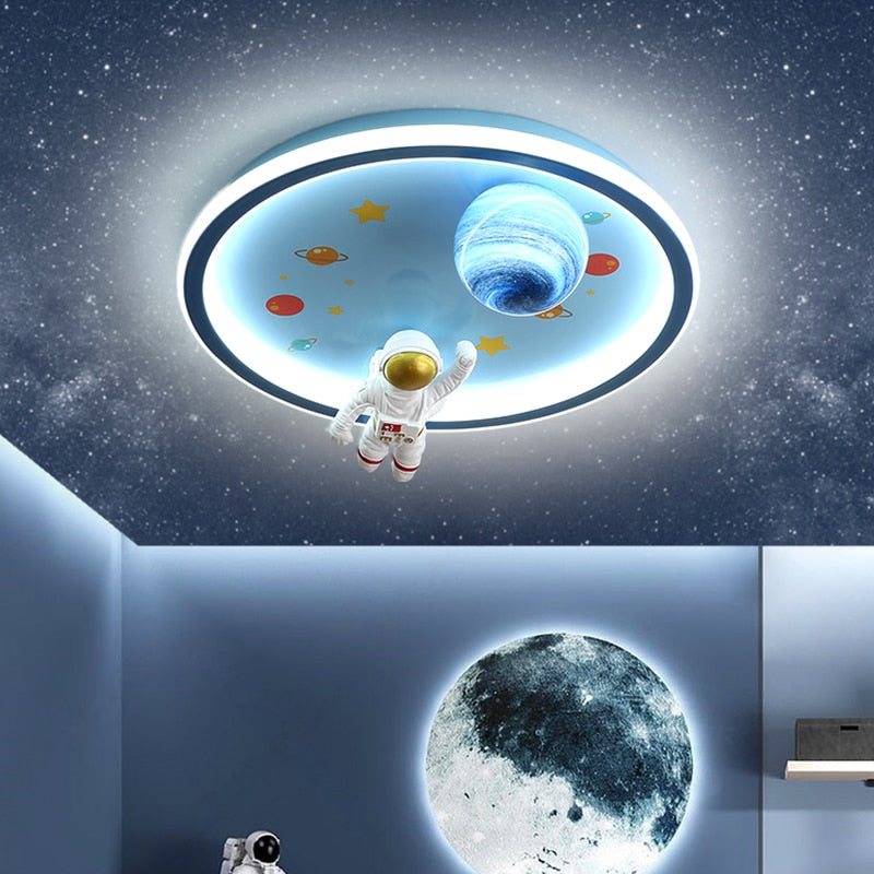 Children's Room Lighting Decor Cosmonaut Kids Led Lights