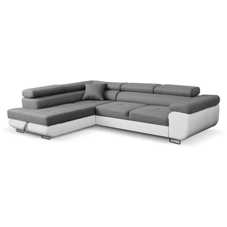 Sofa L-Shape Sectional Couch for Living Room Convertible Upholstered Storage Sofas