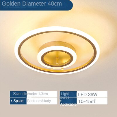 Ceiling Light Modern Led Gold Ring Interior Ceiling Lights