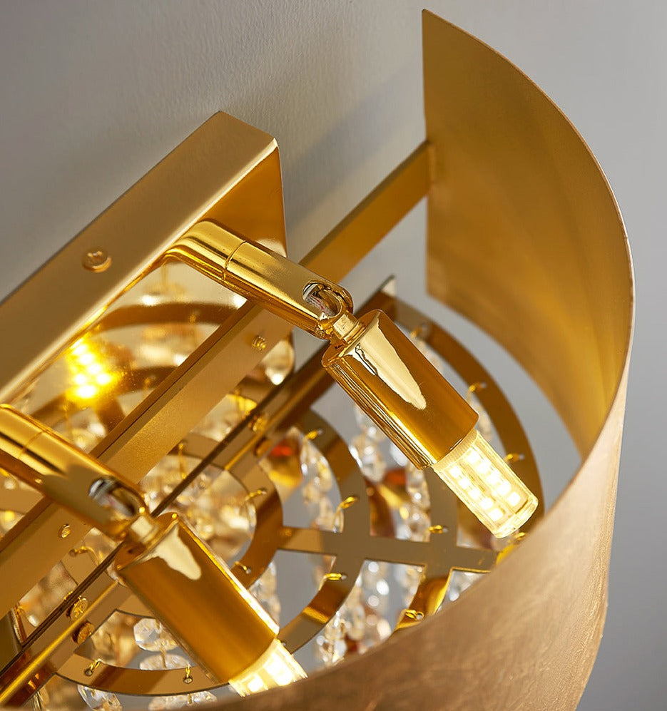 Wall Lamps Modern Gold Crystal Sconce Wall Lights