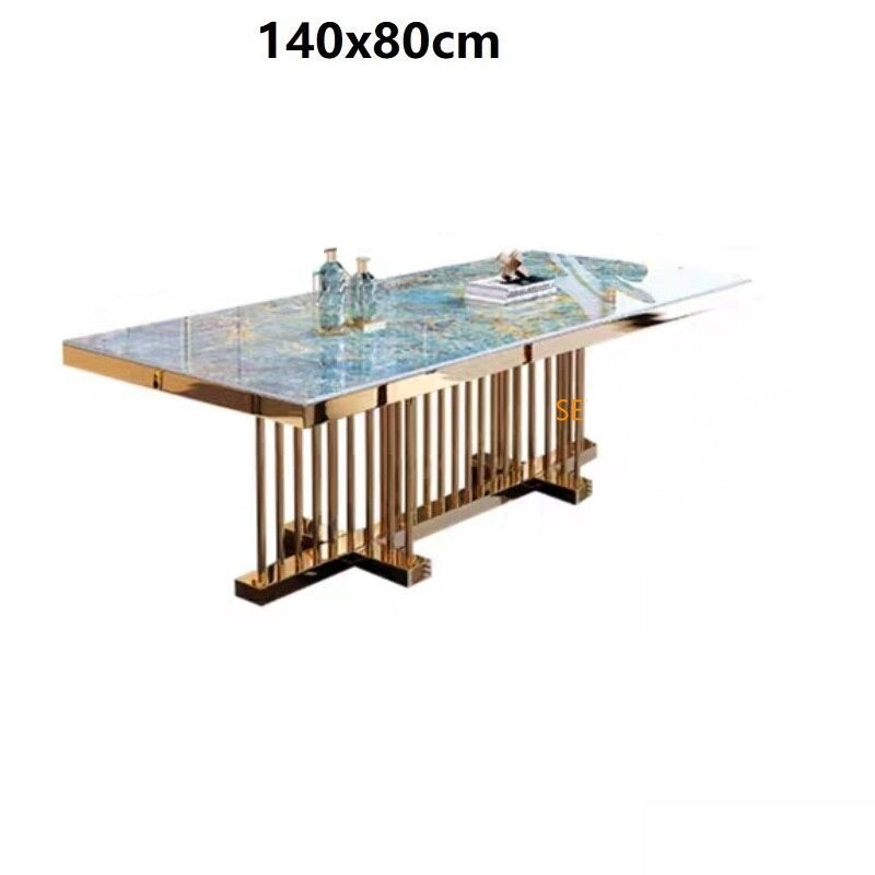 Dining Table Set Luxury Esstisch-Sets Marble Golden Frame Tables Sets