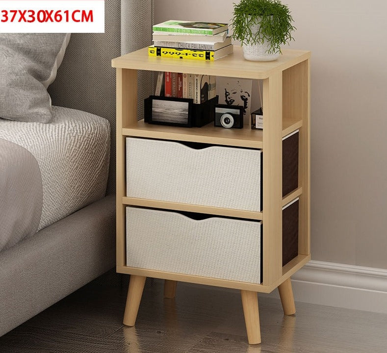 Bedside Cabinet Dormitory Storage Nightstands Bedroom Bedside Nachttisch