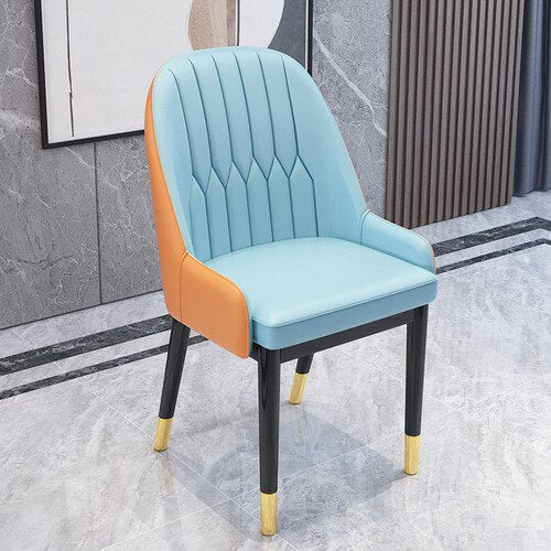 Round Chair Simple and Light Nordic Dining Chair Home Armchair Stool Desk Furniture