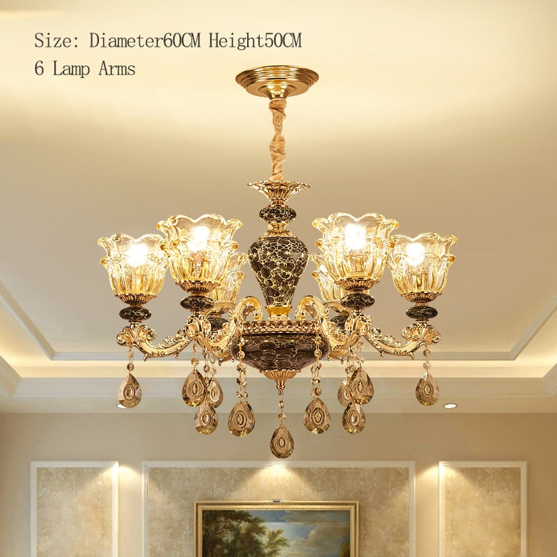 Chandelier Minimalist Ceramic Crystal Lamps Chandeliers