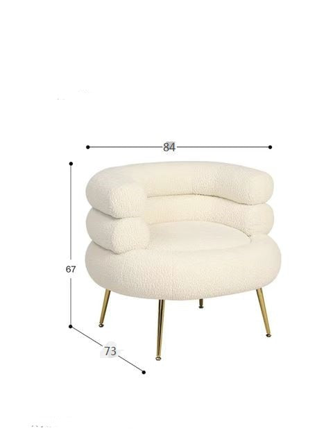 Arm Chairs Luxury Scandinavian Single Sessel Designer Creative Wool Leisure Chairs