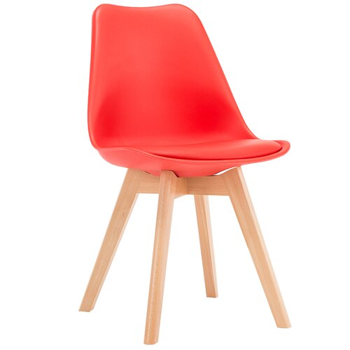 Round Chair Home Modern Simple Casual Plastic Solid Wood Round Chairs