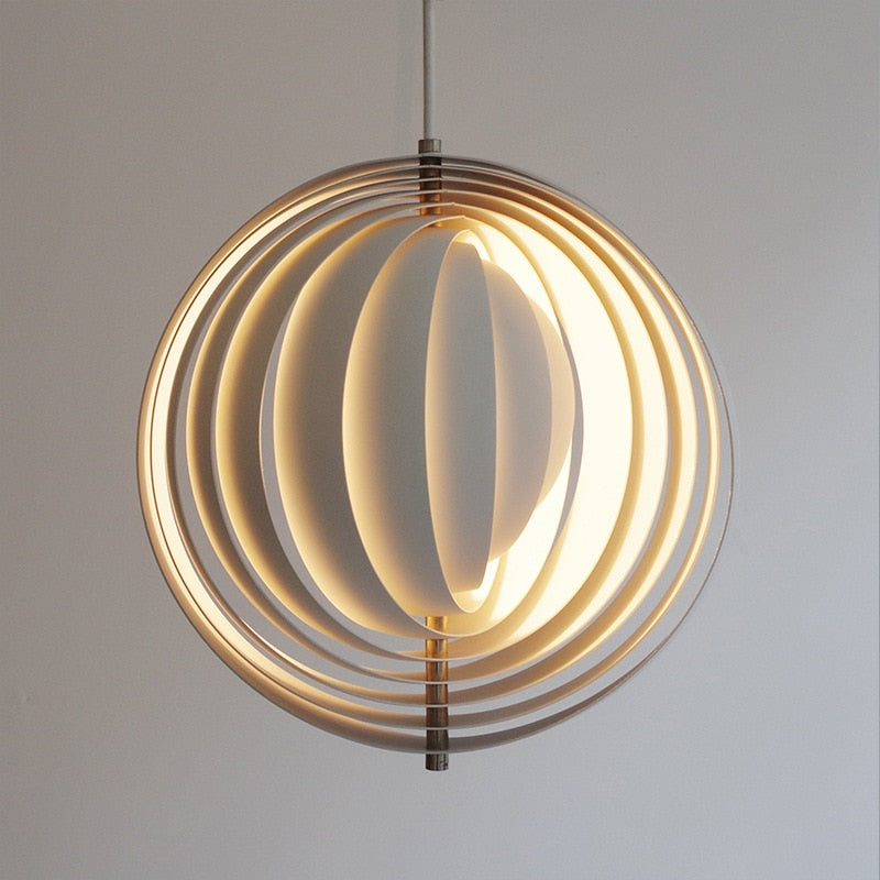 Pendant Light Modern Led Rotate Moon Hanging Fixture Nordic Pendant Lights