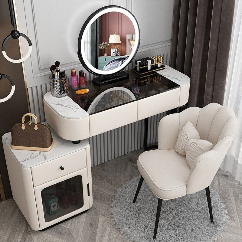 Bedroom Vanities Luxury Modern Schminktisch Set Solid Wood Dressing Table Set