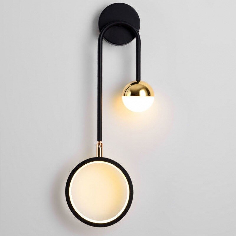 Wall Lamps Modern Led  Nordic Sconce Round  Rotatable Corridor Bedside Wall Lights