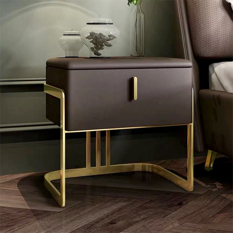 Bedside Cabinet Bedroom Nachttisch Modern Minimalist Solid Wood Luxury Nightstands