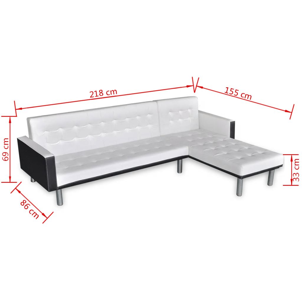 Sofa Bed Synthetic Leather Modern Nordic Minimalist Retro Living Room Furniture