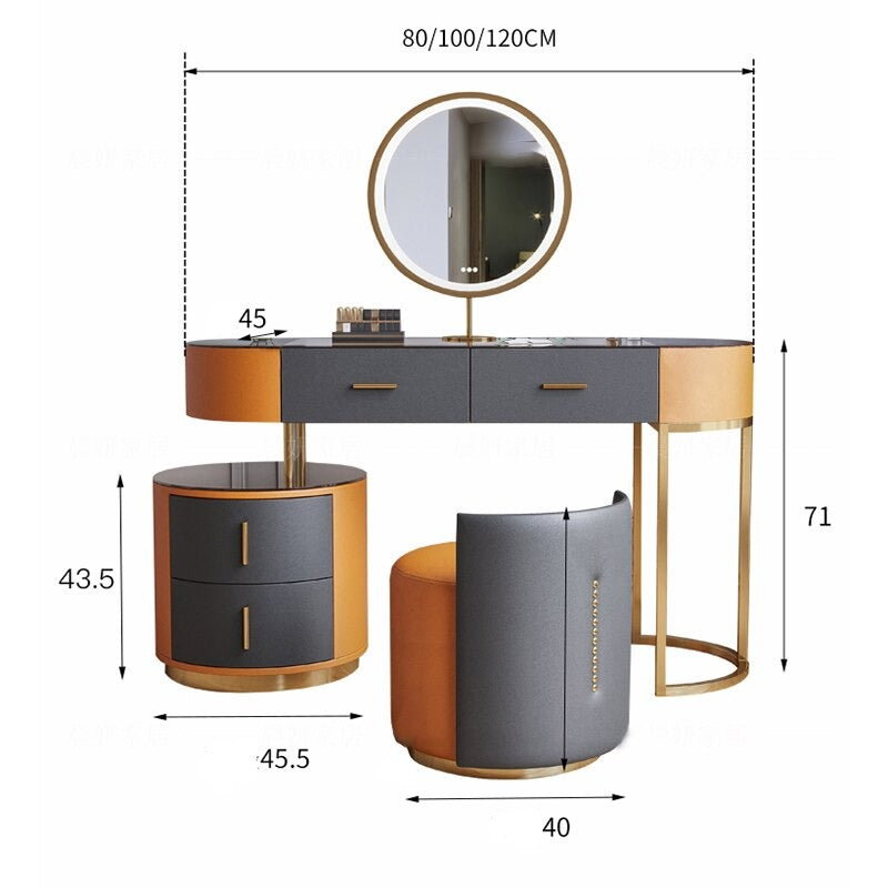 Bedroom Vanities Modern Solid Wood Schminktisch Set Bedroom Furniture Dressing Table Set