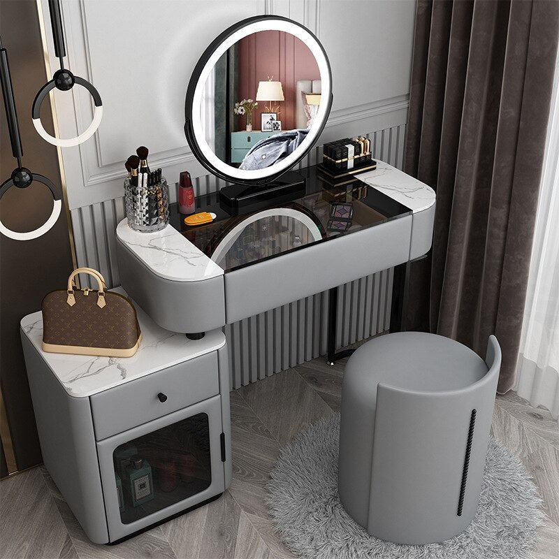 Bedroom Vanities Luxury Modern Schminktisch Set Solid Wood Dressing Table Set