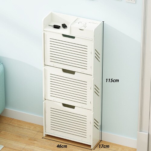 Shoe Cabinets Narrow Shoe Rack Ultra Thin Tipping Storage Bench Shoe Organizer Schuhschränke