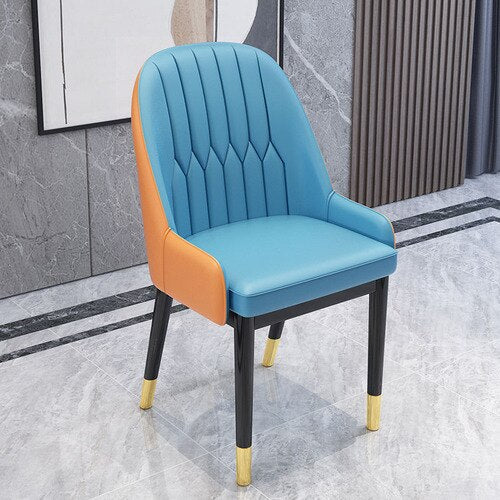 Round Chair Simple and Light Nordic Dining Chair Home Armchair Stool Desk Furniture