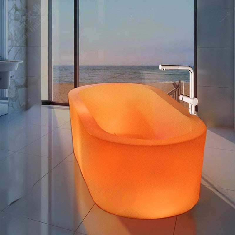 Bathroom Furniture Bathtub LED Luminous Personalized Home Advanced Color Bathtub