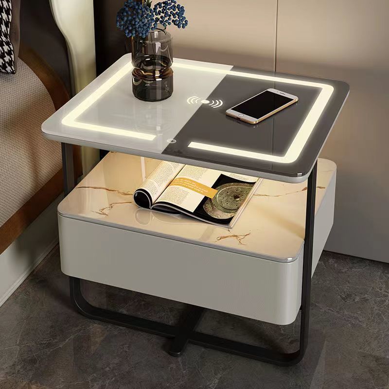 Bedside Cabinet Bedroom Bedside Nachttisch Luxury Smart Nightstands