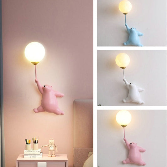 Children's Room Lighting LED Wall Lights Moon Cartoon Bear Wall Lights