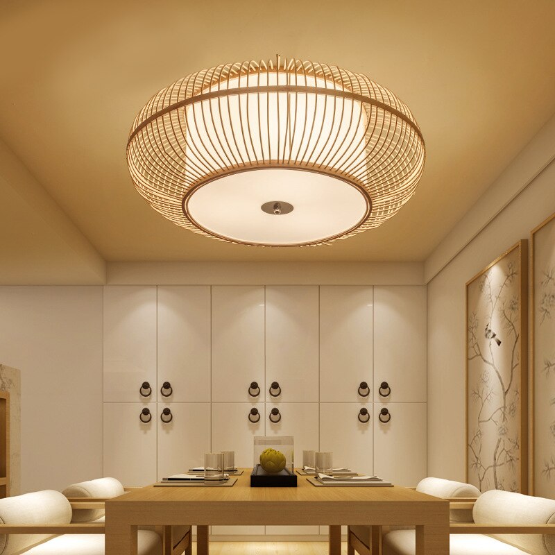 Ceiling Light Bamboo Handmade Lights Wood Ceiling Lights