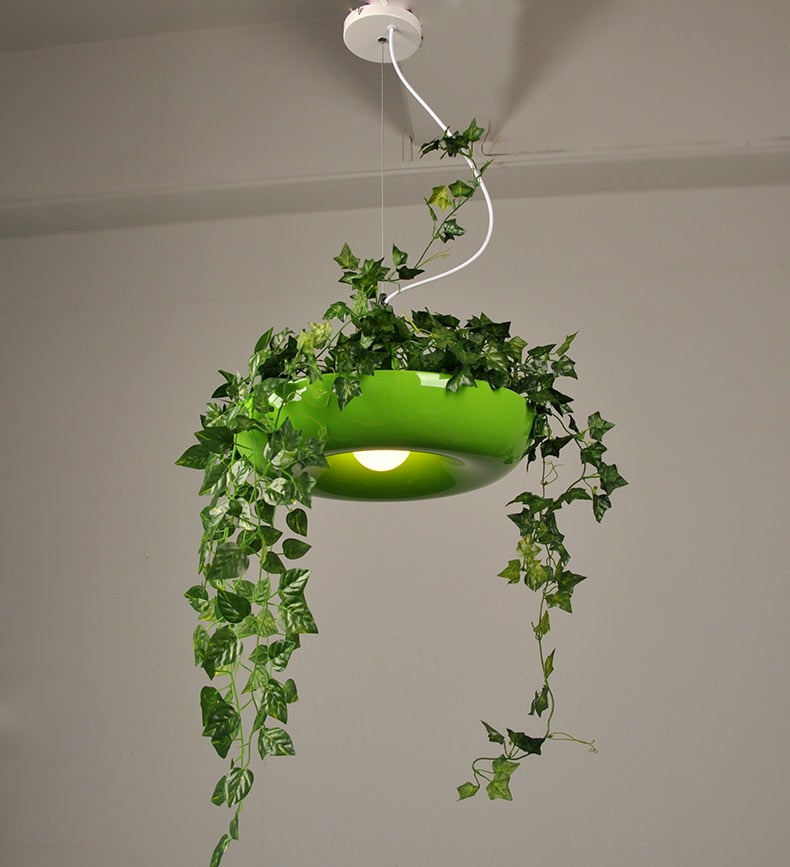 Pendant Light Nordic Plant DIY Led Lights Flower Pot Hanging Pendant Lights