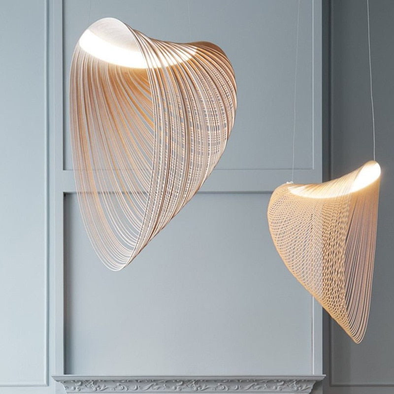 Pendant Light Italian Nordic Birds Nest LED Wood Pendant Lights