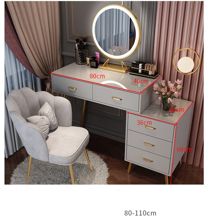 Bedroom Vanities Small Modern Schminktisch Set Bedroom Minimalist Furniture Dressing Table Set