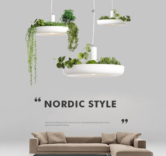 Pendant Light Nordic Plant DIY Led Lights Flower Pot Hanging Pendant Lights