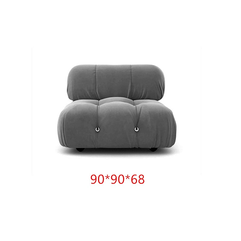 Sofa Net Red Square Pull Button Sofa Living Room Module Single Lazy Sofas