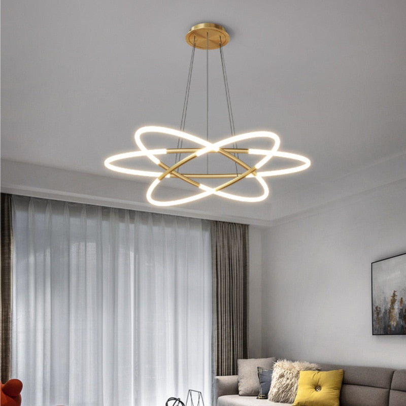 Pendant Light LED Nordic Modern Ring Hallway Interior Hanging AC90-260v Pendant Lights