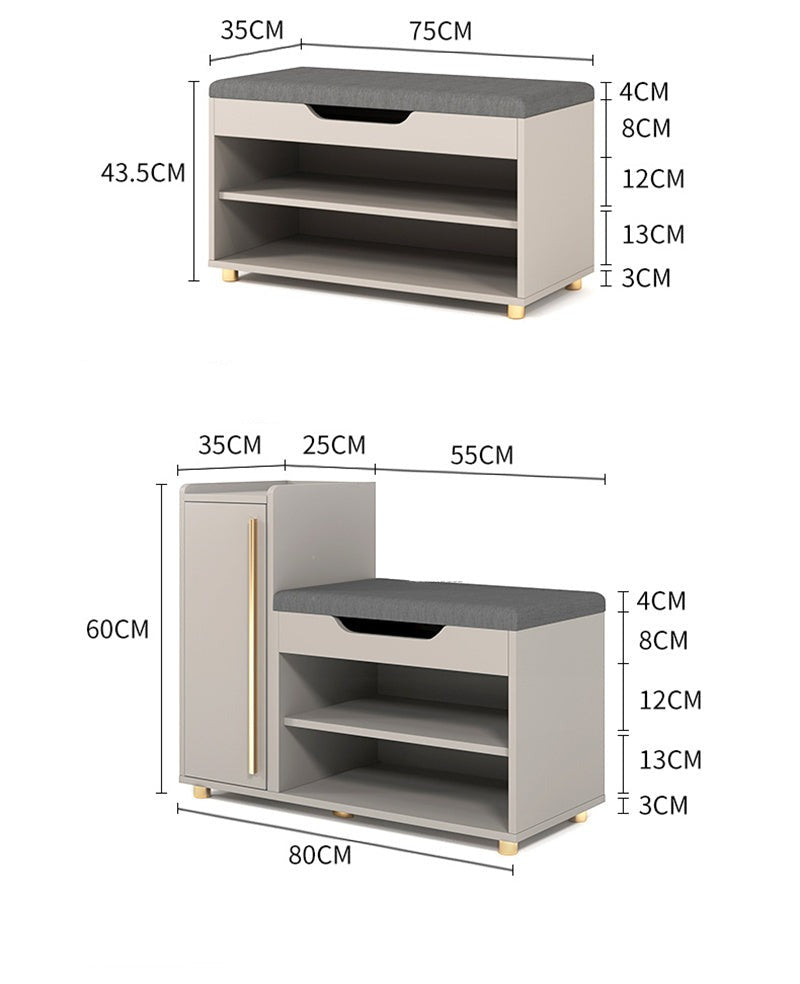 Shoe Cabinet Light Multifunctional Storage Shoe Rack Modern Living Room Furniture