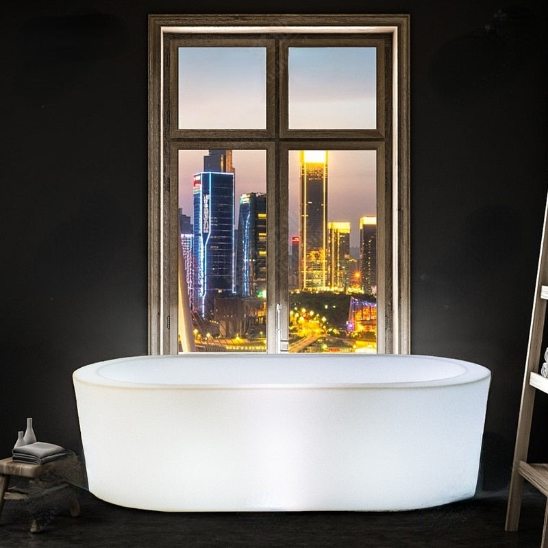 Bathroom Furniture Bathtub LED Luminous Personalized Home Advanced Color Bathtub