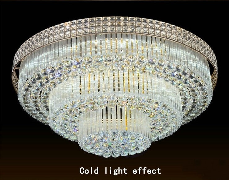 Light Luxury LED Cake Ceiling Light Round Rectangular Multilayer  Ceiling Lights