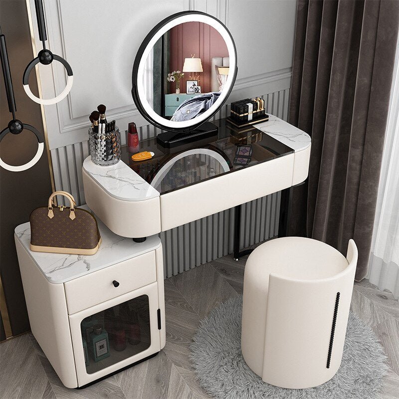 Bedroom Vanities Luxury Modern Schminktisch Set Solid Wood Dressing Table Set