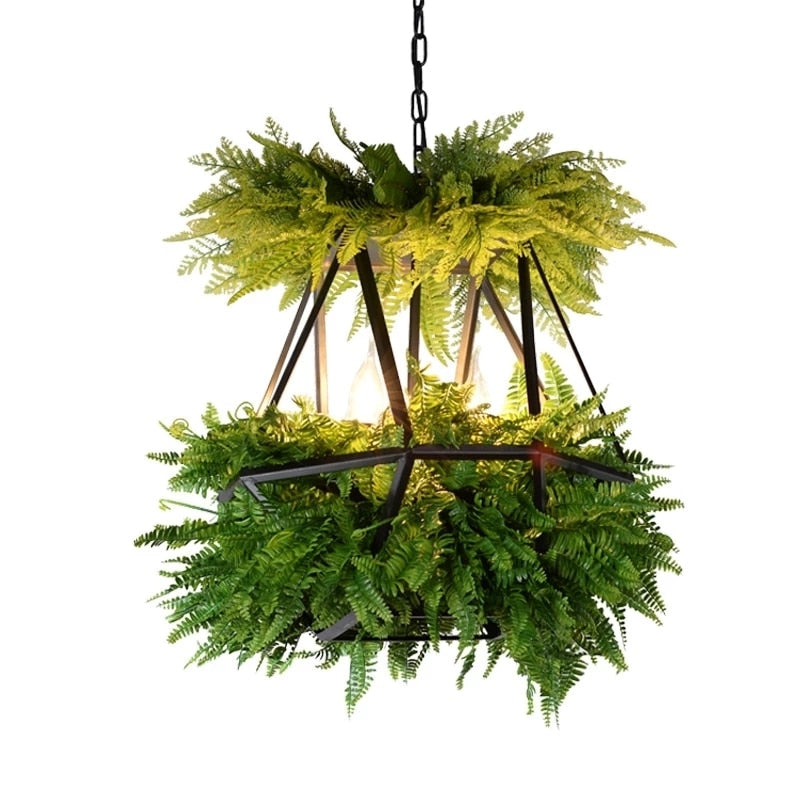 Pendant Light Nordic LED Hanging Plants Lights Eye Protection Green Plants Chandelier Pendant Lights