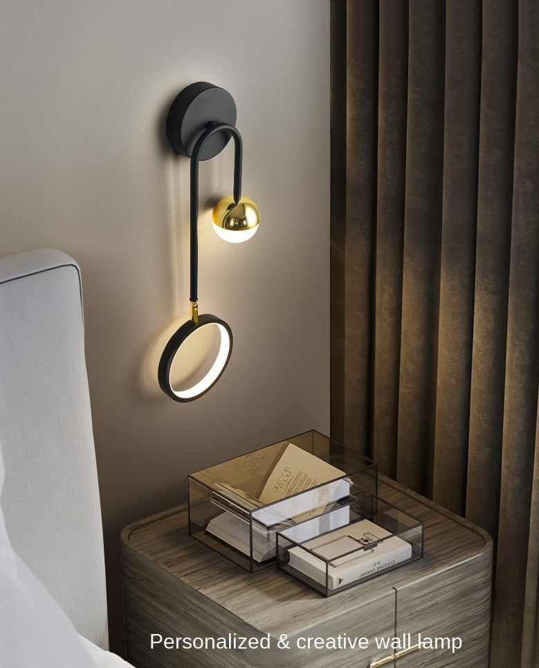 Wall Lamps Modern Led  Nordic Sconce Round  Rotatable Corridor Bedside Wall Lights