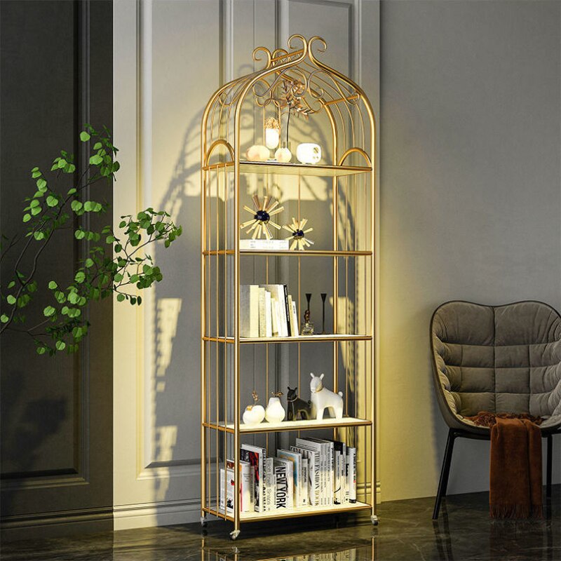 Storage Cabinets Living Room Nordic Racks Iron Art Bird Cage Storage Organizer Schränke