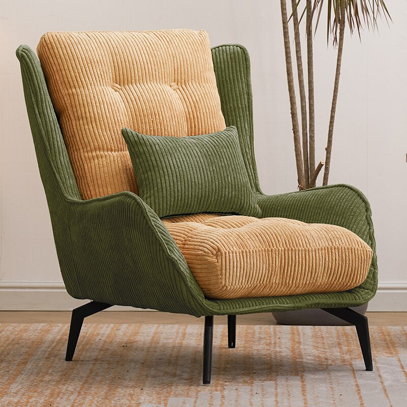 Wing Chair Nordic Flannel Living Room Retro Personality Designer Light Wing Chairs