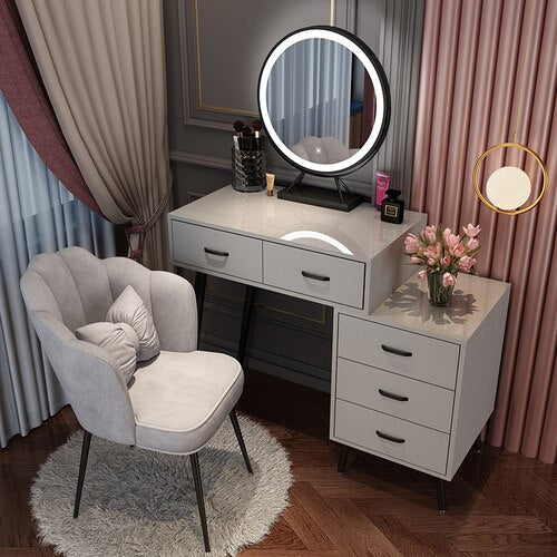 Bedroom Vanities Small Modern Schminktisch Set Bedroom Minimalist Furniture Dressing Table Set