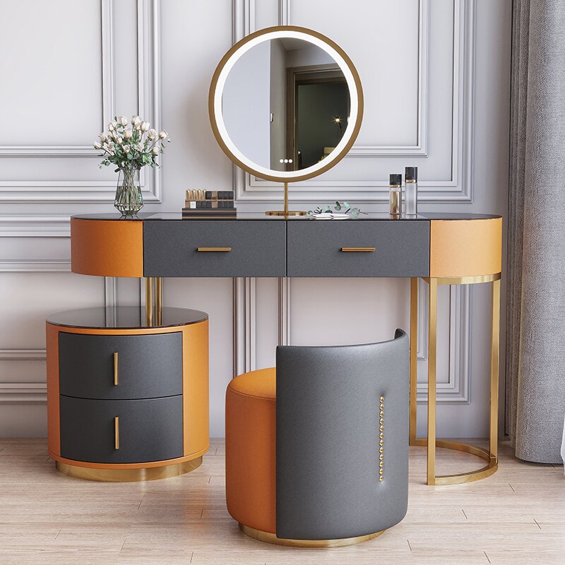 Bedroom Vanities Modern Solid Wood Schminktisch Set Bedroom Furniture Dressing Table Set