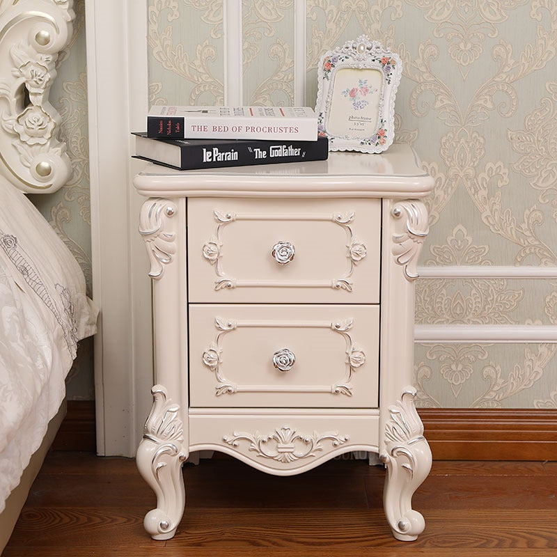 Bedside Cabinet Bedroom Nightstand Wood Storage Cabinet Nachttisch