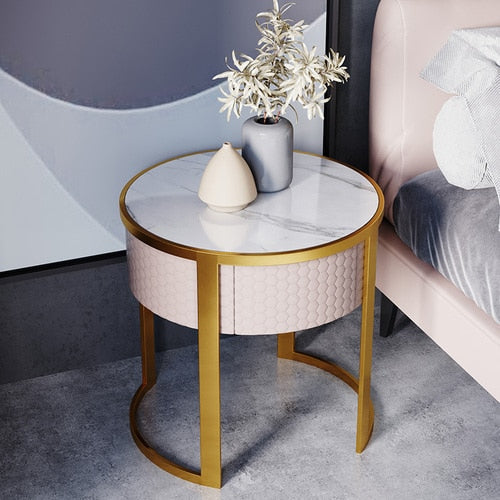 Bedside Cabinet Bedroom Bedside Nachttisch Modern Round Nightstands