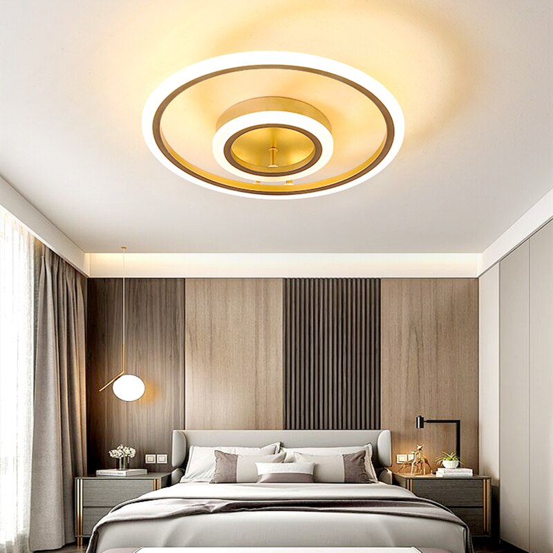 Ceiling Light Modern Led Gold Ring Interior Ceiling Lights