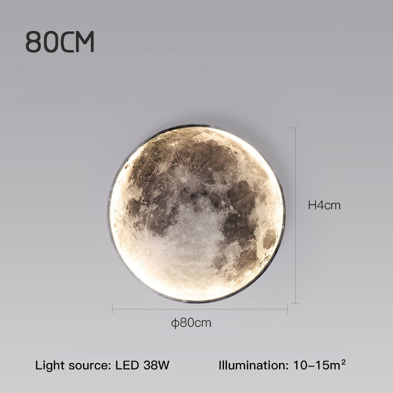 Wall Lamps Creative Universe Moon Earth Background Wall Lights